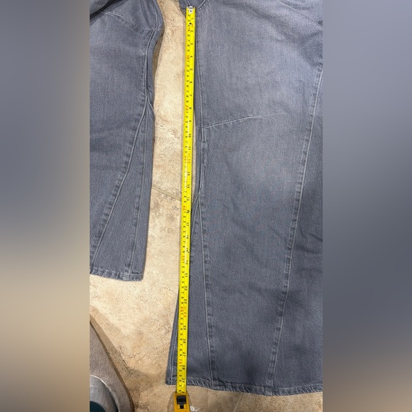 Free people slouch wide barrel Gray Denim Jeans with Tag - Size 28 - Picture 7 of 8